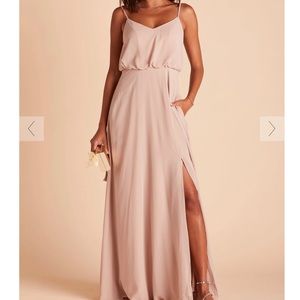Birdy Grey gwinnie style bridesmaid dress in taupe color